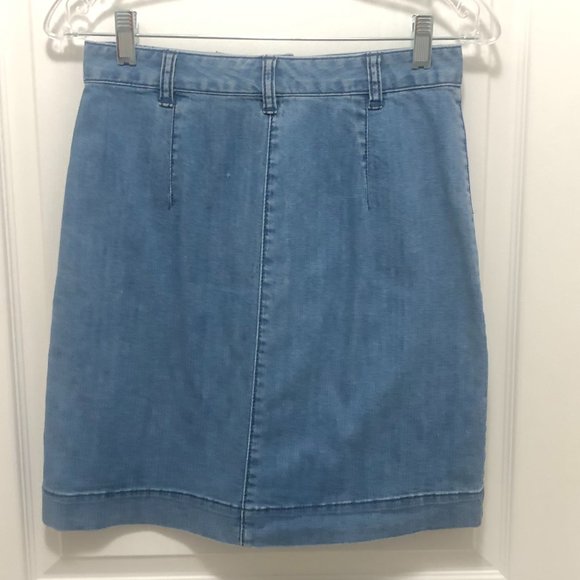 ✨HOST PICK✨Club Monaco A-Line Denim Skirt - Size 0 - Picture 2 of 9